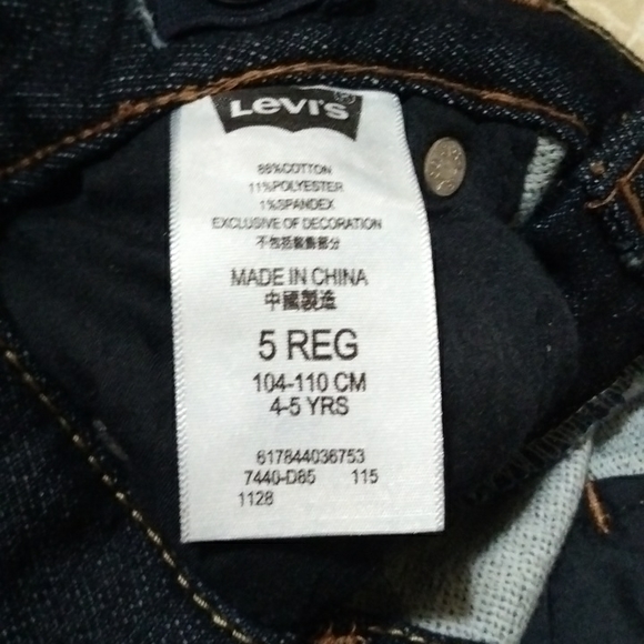 Levi's Boy Jean Size 5 - Picture 6 of 6